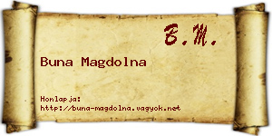Buna Magdolna névjegykártya